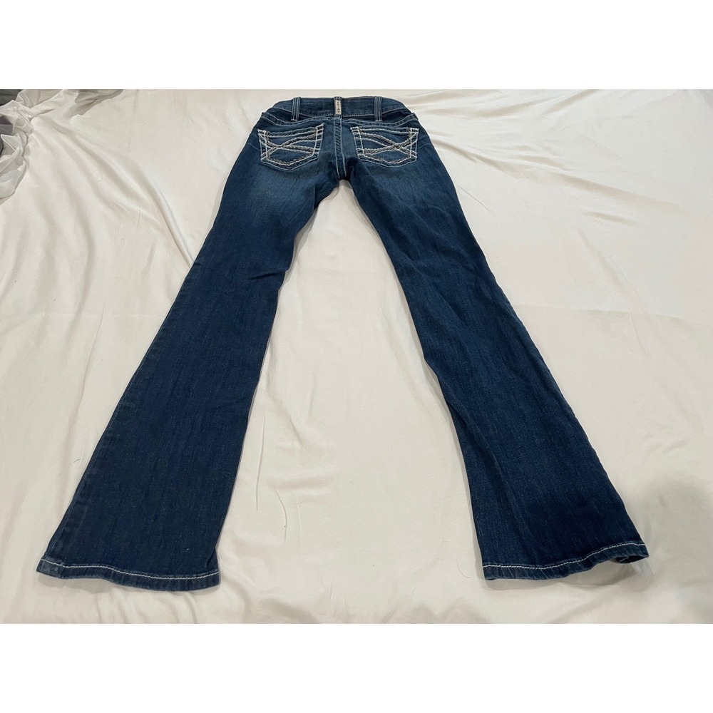 Ariat REAL Mid Rise Boot Entwined Jeans Marine Wash 25R 10017510 - Picture 2 of 6